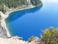 The blue lagoon? No! Crater Lake.